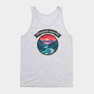 Vintage Appalachian Mountains in Magical Hiking Trails Lake Life Tank Top